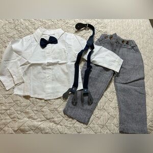 NEW SANGTREE Baby Boy Gentleman Long Sleeve Suit Set W/ Pocket 12-18M